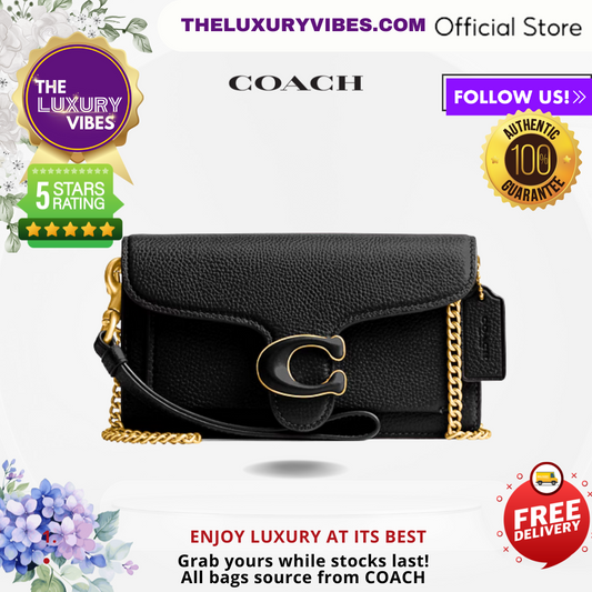 COACH Tabby Wristlet in Black CJ925