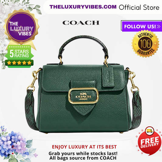 COACH Morgan Top Handle Satchel in EVERGLADE MULTI CE568