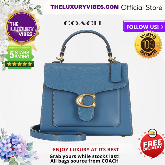 COACH Tabby Top Handle 20 in Blue 636