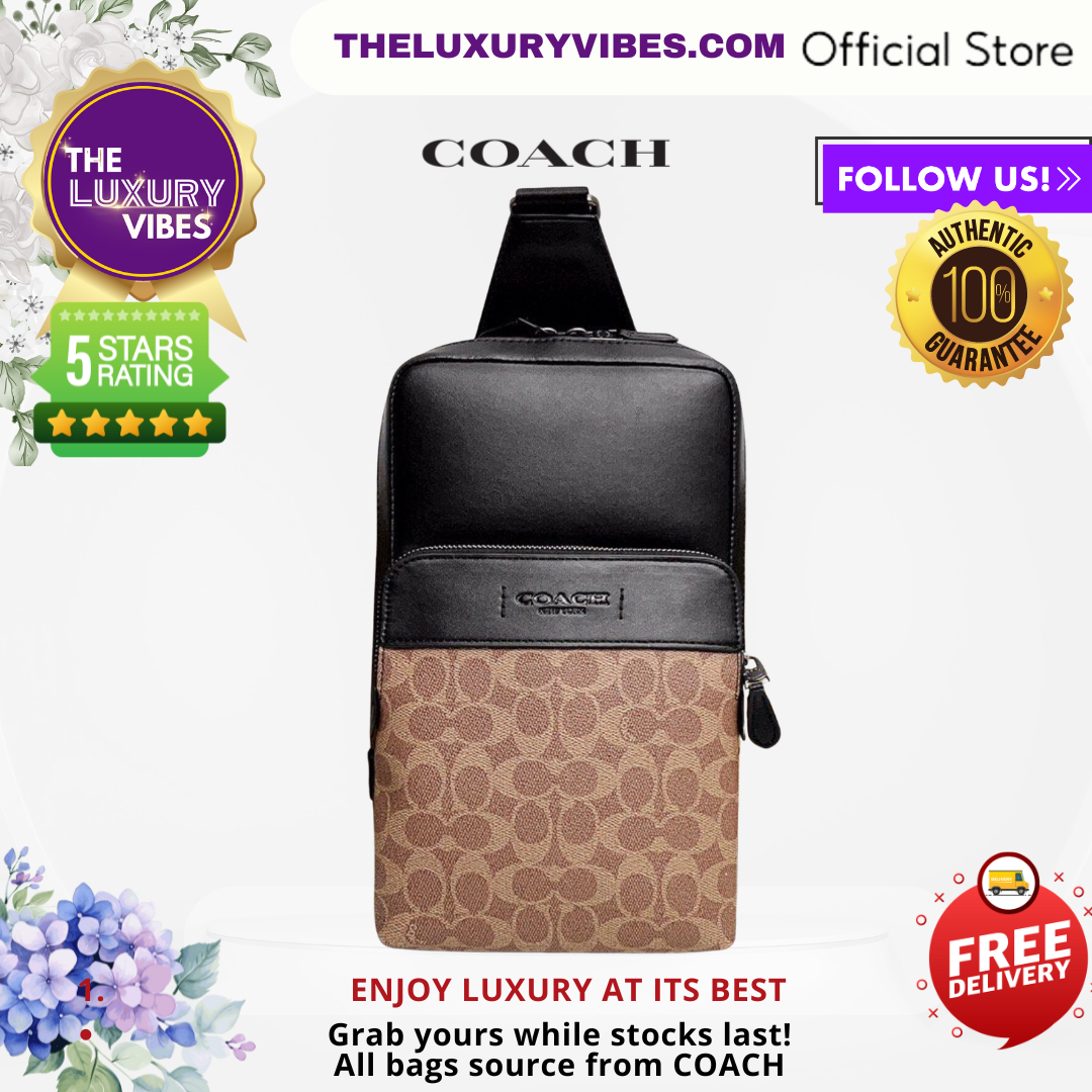 COACH Gotham Pack in Signature Brown C5332