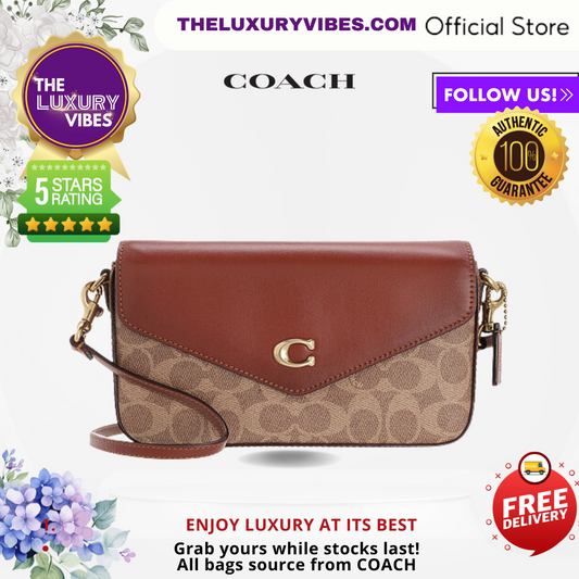 COACH Wyn Crossbody sling-Brown SIG