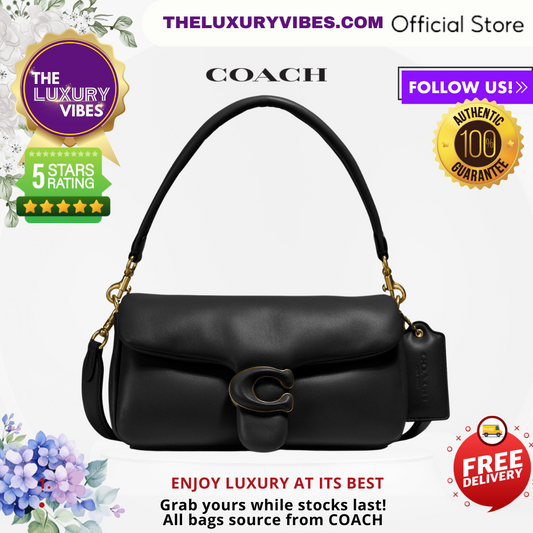 COACH Pillow Tabby Shoulder Bag 26 in black