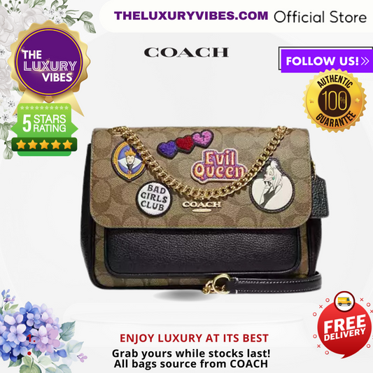 COACH Klare Crossbody 25 in Signature Canvas with Patches CC152