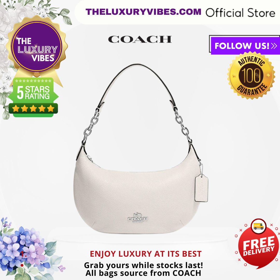 COACH Payton Hobo in White - CE619