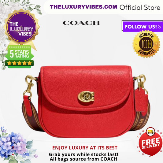 COACH Willow Saddle in Red - CA094