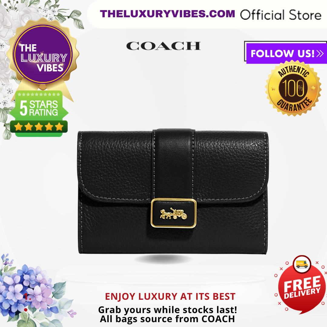 COACH Medium Grace Wallet in Black CC059