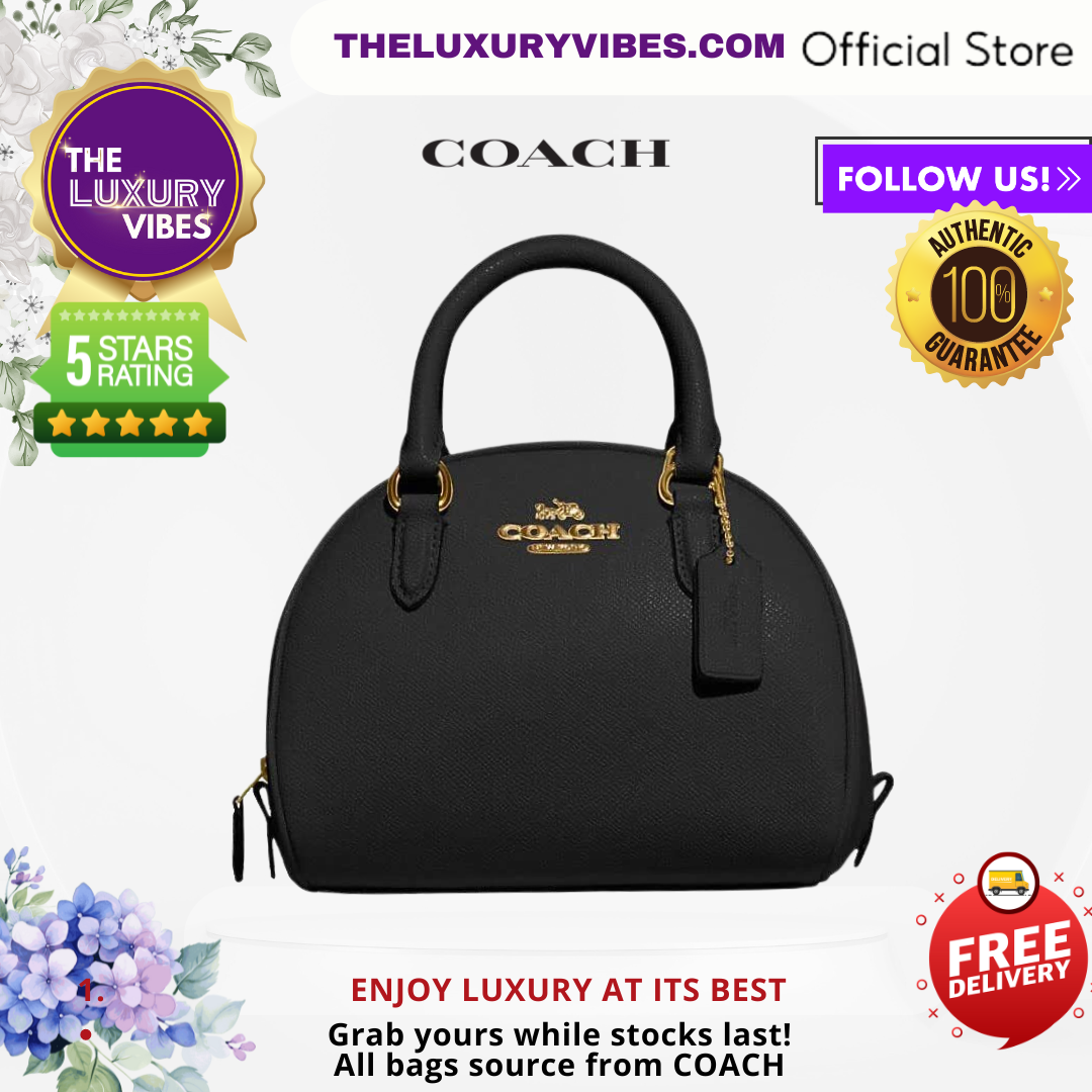 COACH Sydney Satchel in Black CA202