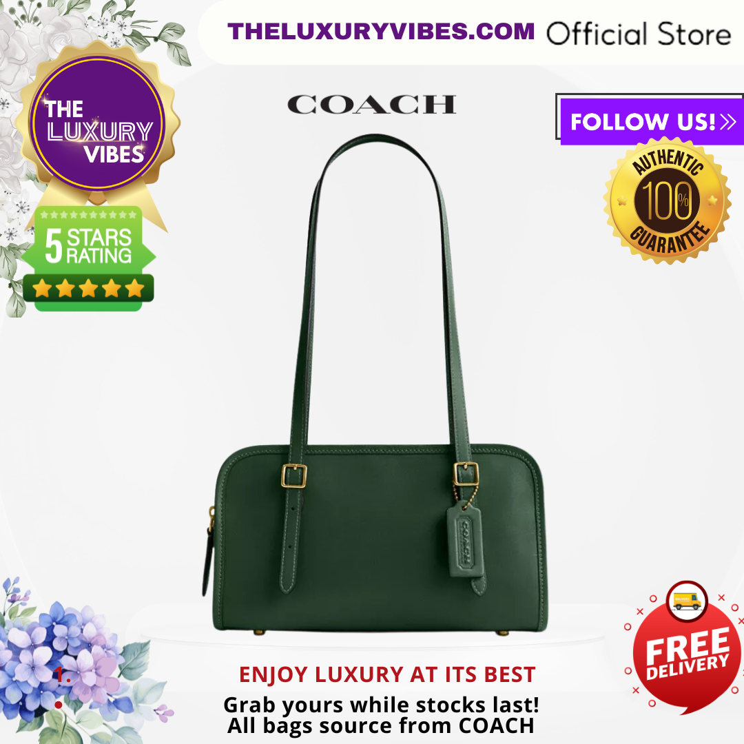 COACH Swing Zip In Dark Green CM565