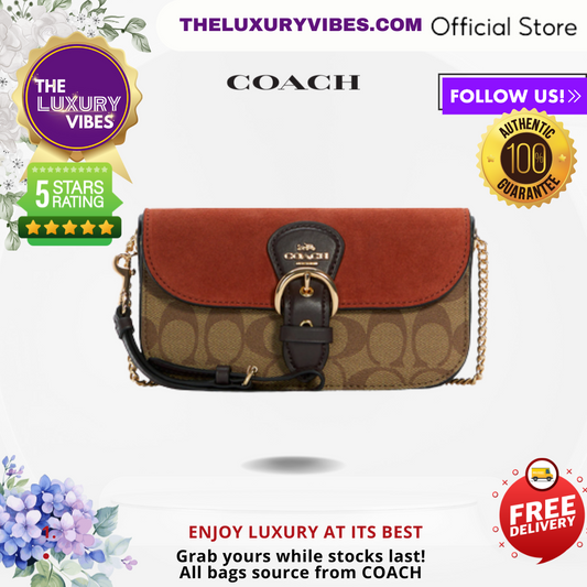 Coach Kleo Crossbody In Signature Canva-Gold/Khaki Multi-C5620