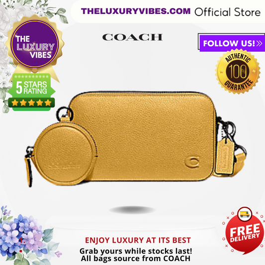 COACH Charter Slim Crossbody in Yellow CC070