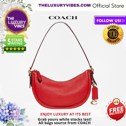 COACH Luna Shoulder Bag in Sport Red - CC439