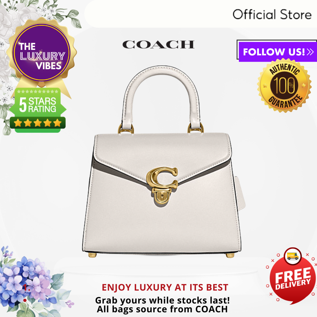 COACH Sammy Top Handle Bag in Chalk / White CH723