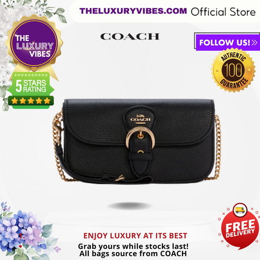 Coach Kleo Crossbody-Gold/Black-C7376