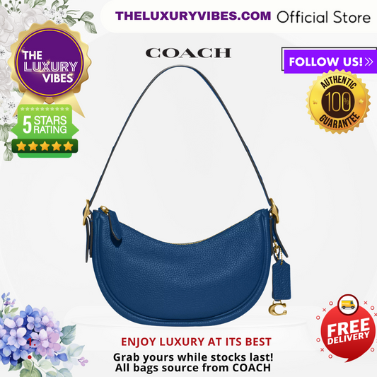 COACH Luna Shoulder Bag in Blue  - CC439