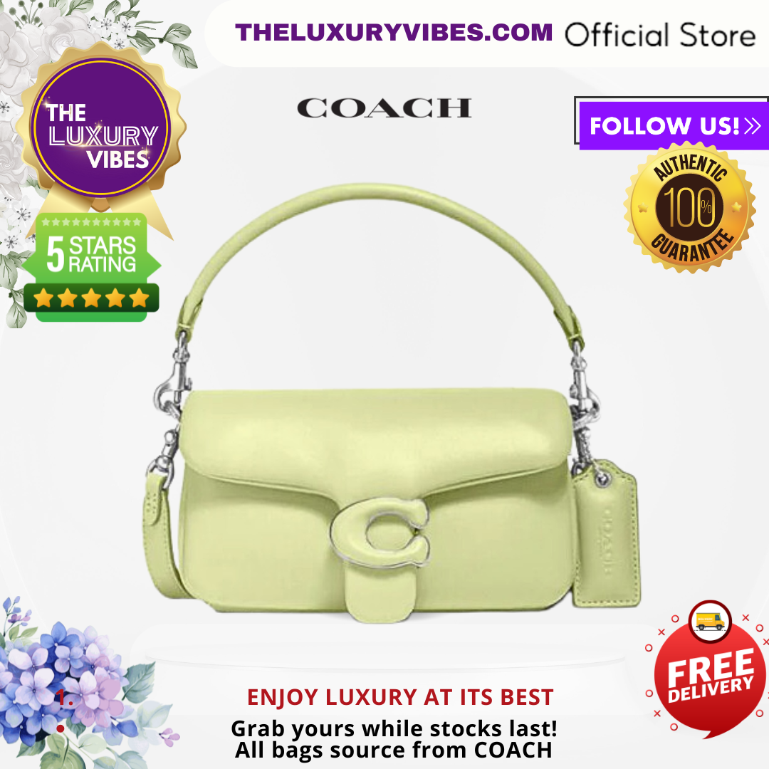 COACH Pillow Tabby Shoulder Bag 18 Pale Lime C3880