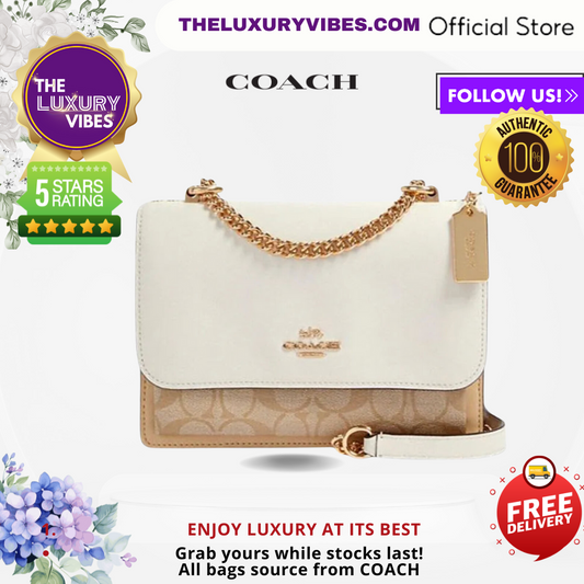 COACH Klare Crossbody Bag in  Signature Canvas Khaki Multi 90635