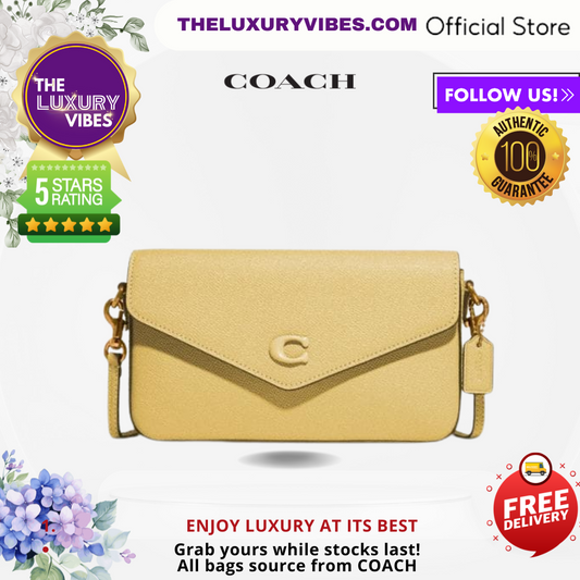 COACH Wyn Crossbody sling-Vanilla Yellow