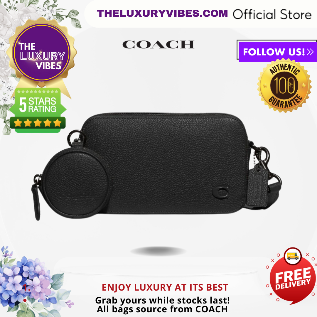 COACH Charter Slim Crossbody in Black CC070