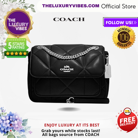 COACH Klare Crossbody 25 with Puffy Diamond Black CJ611