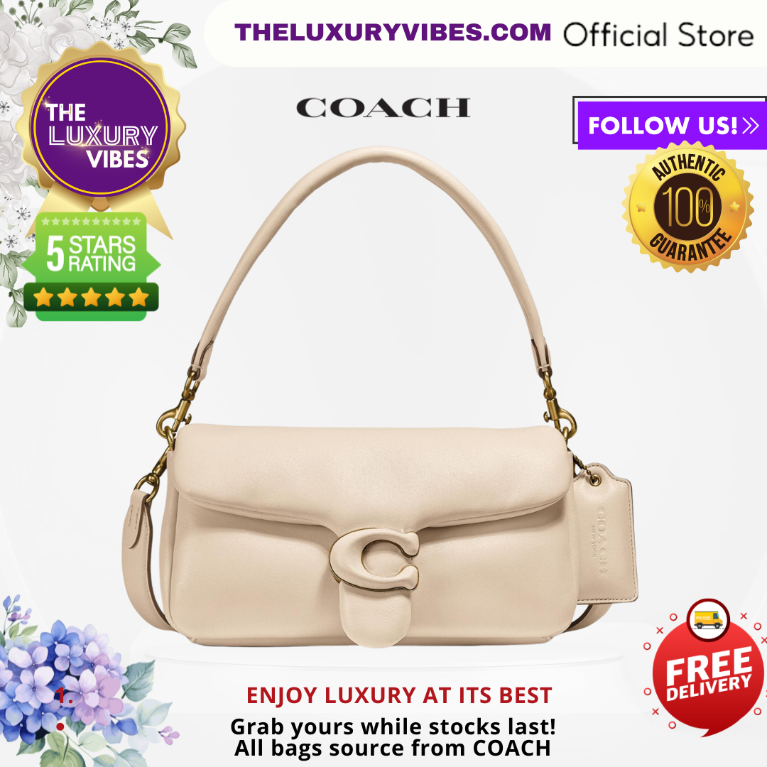 COACH Pillow Tabby Shoulder Bag 26 in Ivory