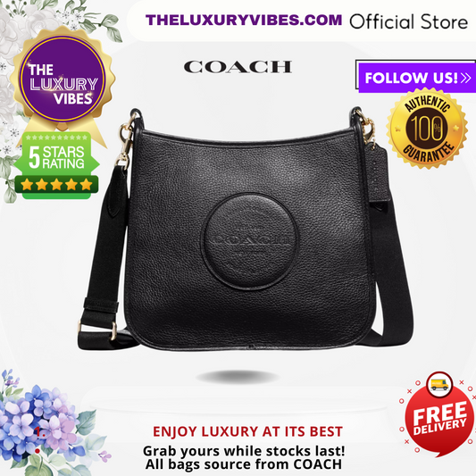 COACH Dempsey File Bag in Black CA290