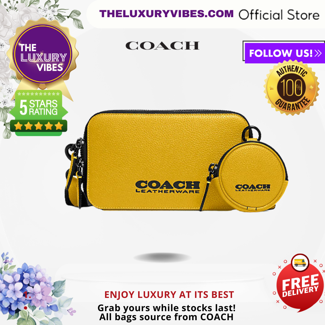 COACH Charter Slim Crossbody With Coach Badge-Yellow -C6290