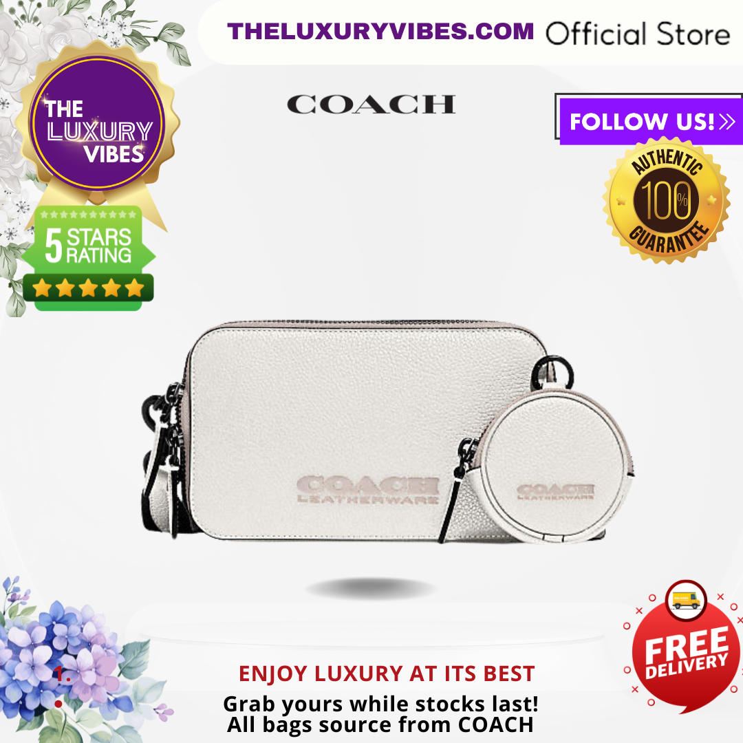 COACH Charter Slim Crossbody With Coach Badge-Chalk/White -C6290