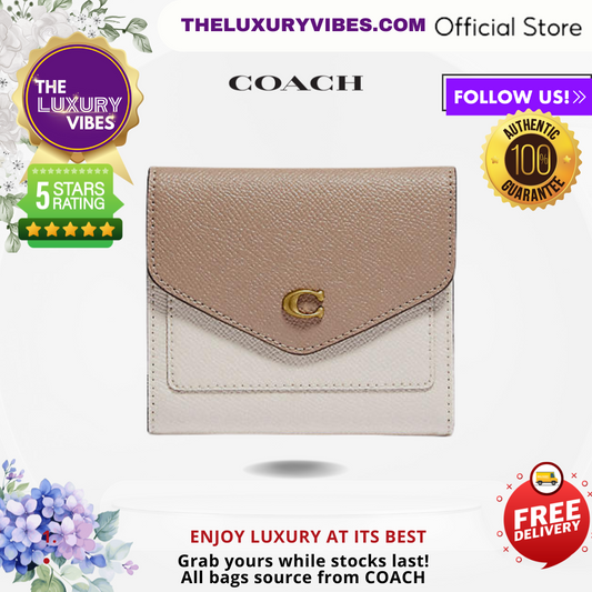 COACH Wyn Small Wallet In Colorblock-Chalk Taupe Multi