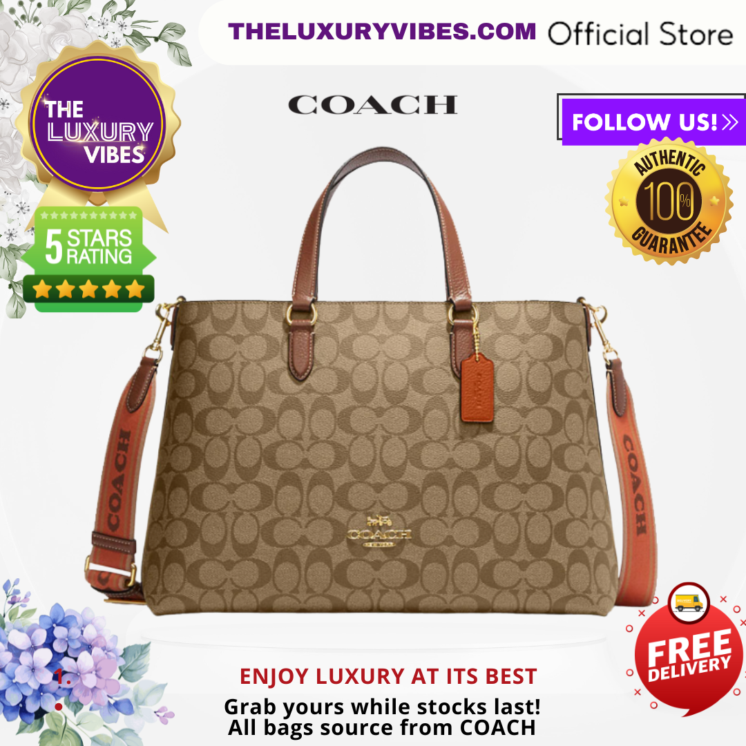 COACH Logan Carryall in Saddle Brown Signature CH250