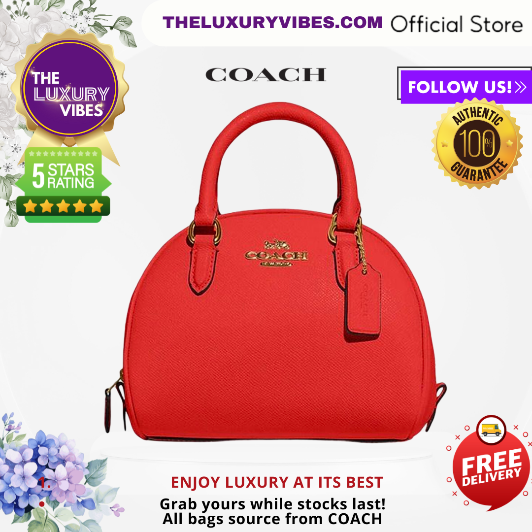 COACH Sydney Satchel in Red CA202