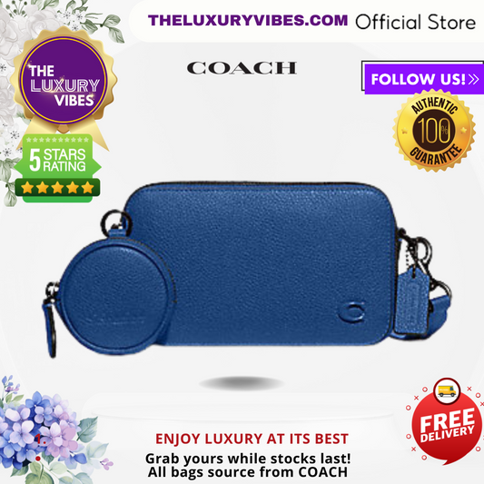 COACH Charter Slim Crossbody in Blue Fin CC070