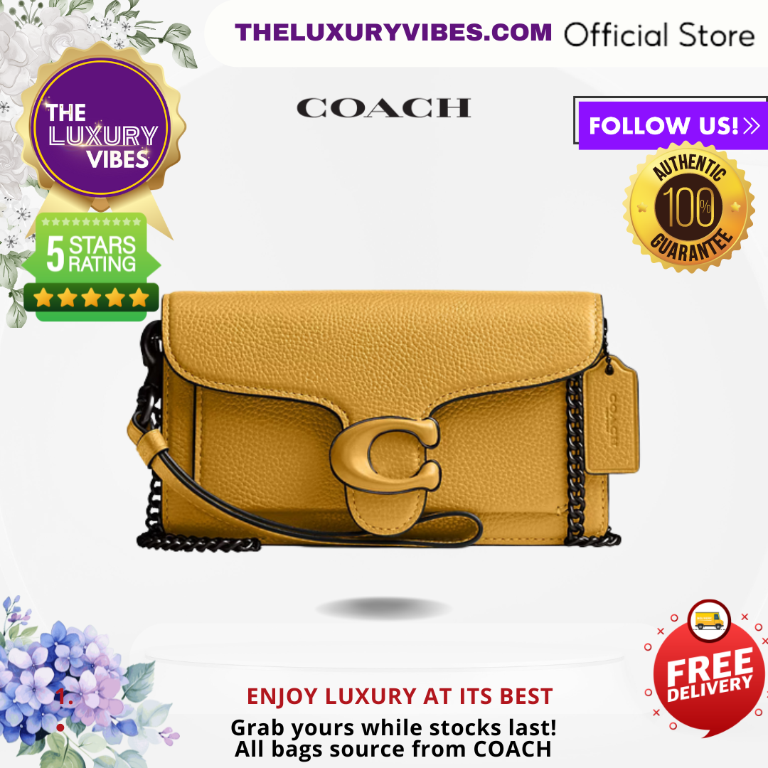 COACH Tabby Wristlet in Yellow CJ925