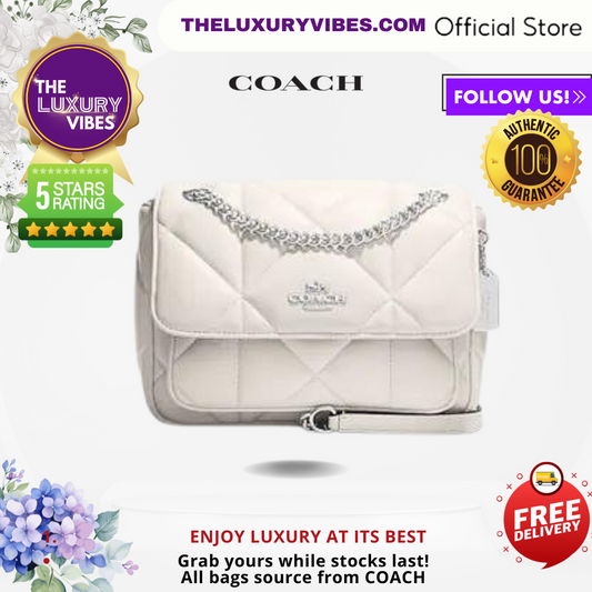 COACH Klare Crossbody 25 with Puffy Diamond White CJ611