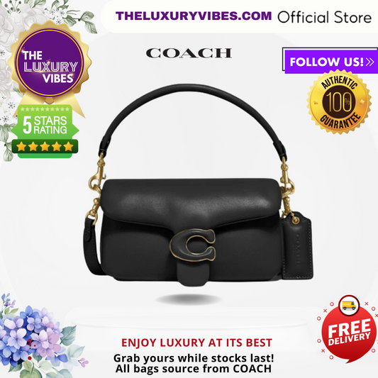 COACH Pillow Tabby Shoulder Bag 18 Black C3880