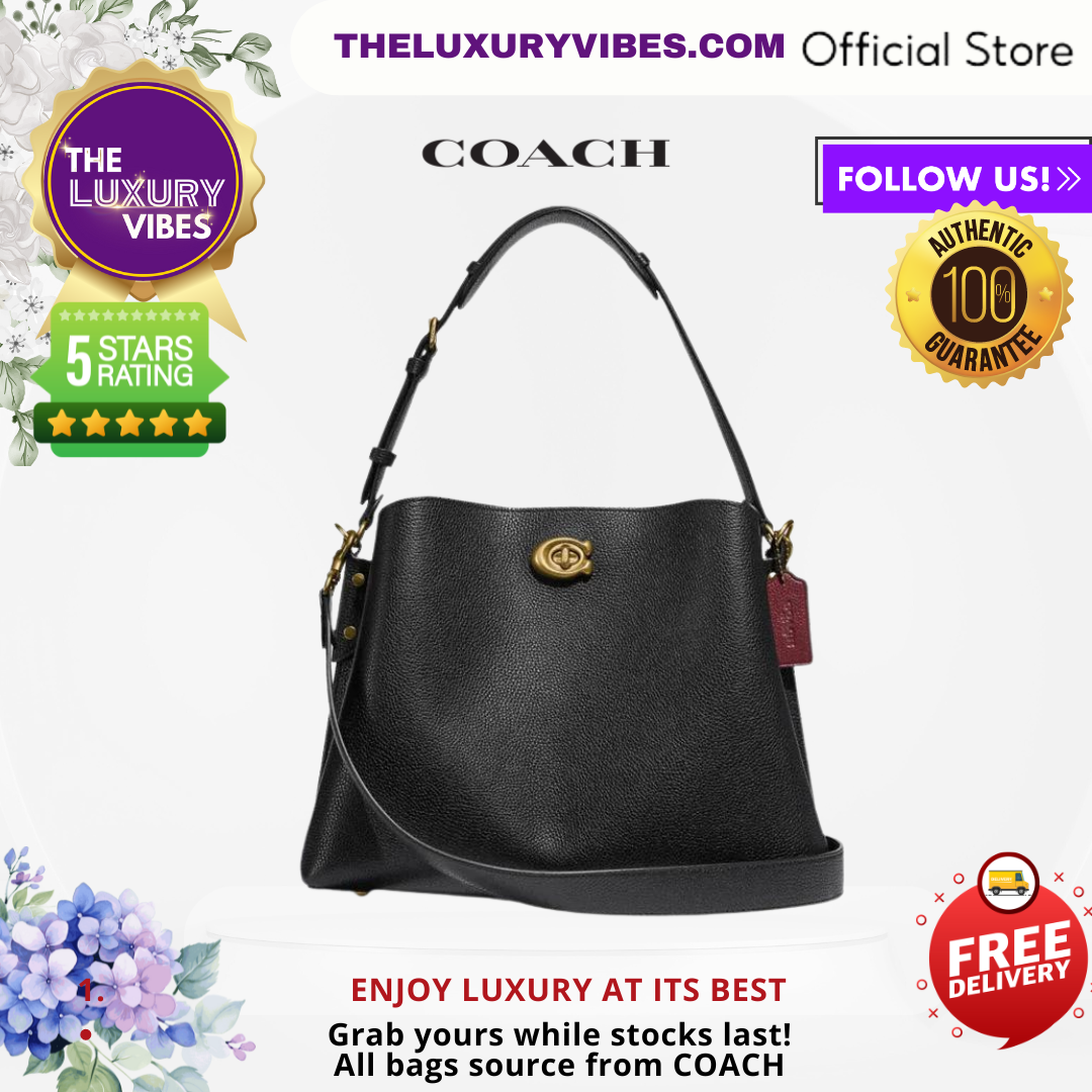 COACH Willow Shoulder Bag B4/Black C2621