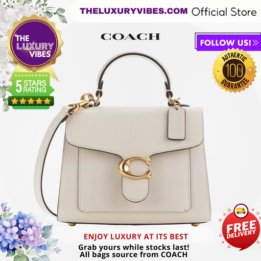 COACH Tabby Top Handle 20 in Chalk 636