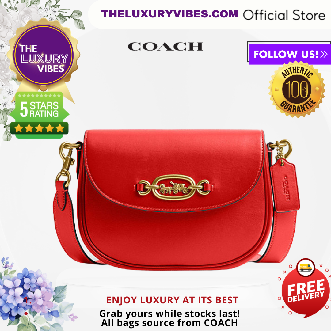 COACH Harley Shoulder bag in Red CM705