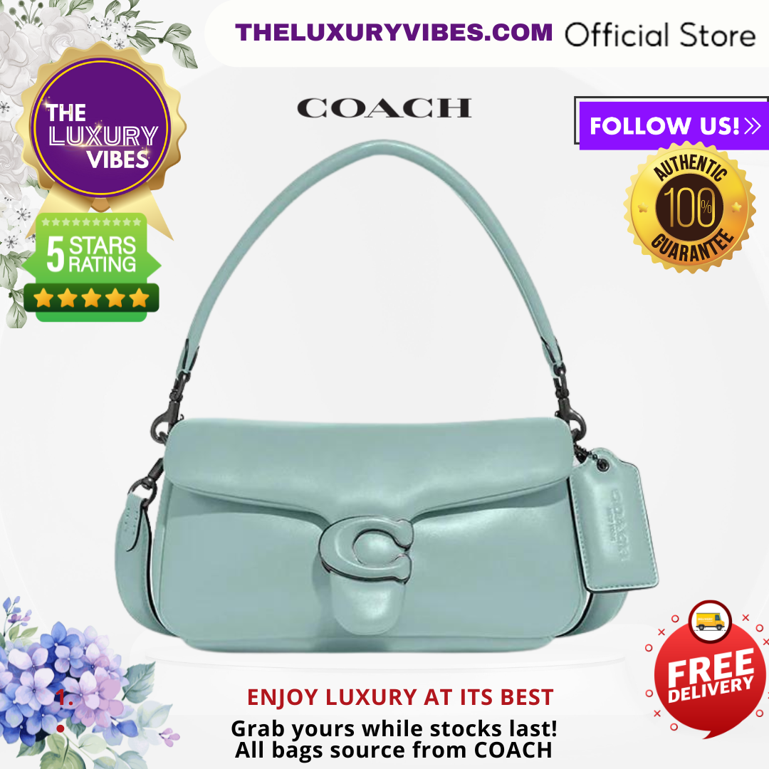 COACH Pillow Tabby Shoulder Bag 26 in Light Blue