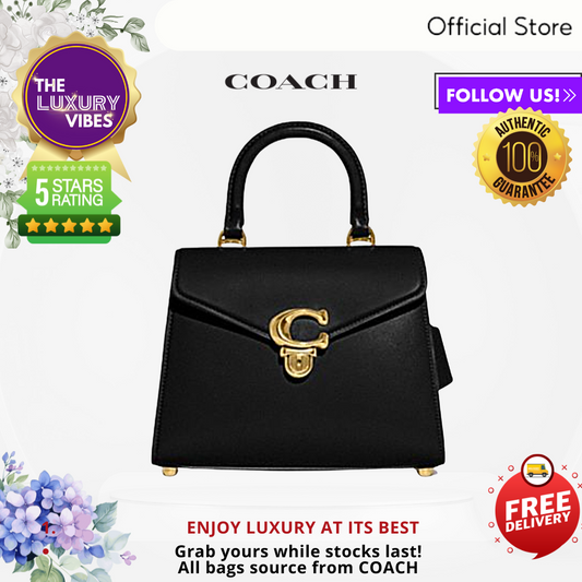 COACH Sammy Top Handle Bag in Black CH723