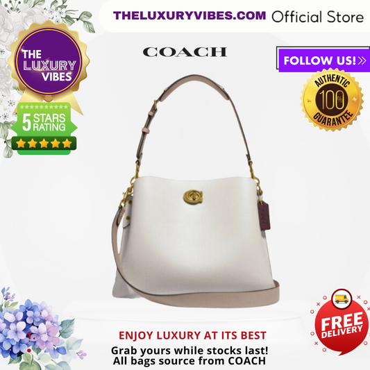 COACH Willow Shoulder Bag In Colorblock B4/Chalk Multi C2590