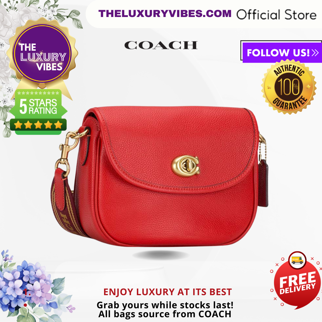 COACH Willow Saddle in Red - CA094