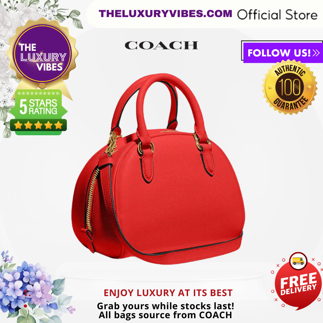 COACH Sydney Satchel in Red CA202