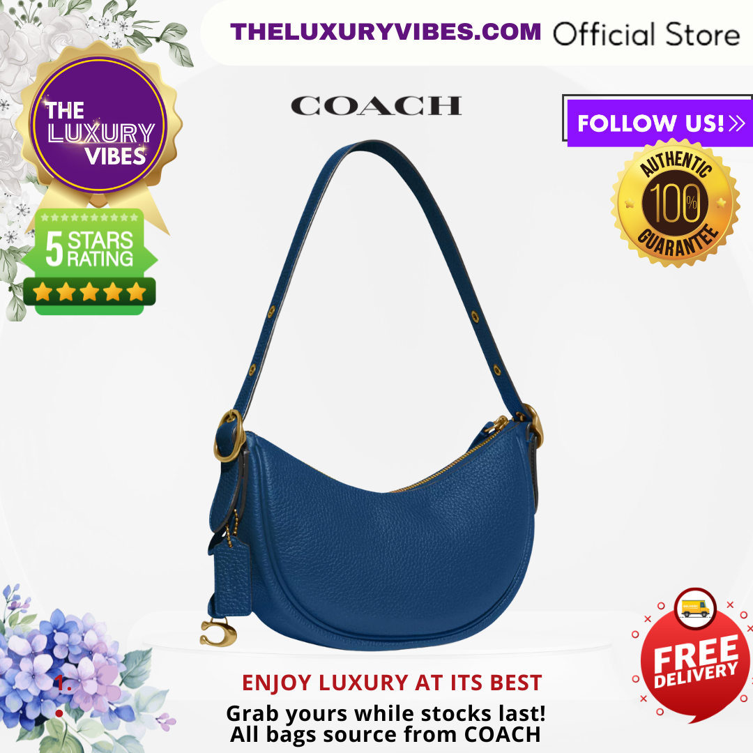 COACH Luna Shoulder Bag in Blue  - CC439