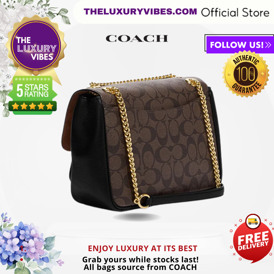 COACH Klare Crossbody 25 in Signature Brown Black CC878