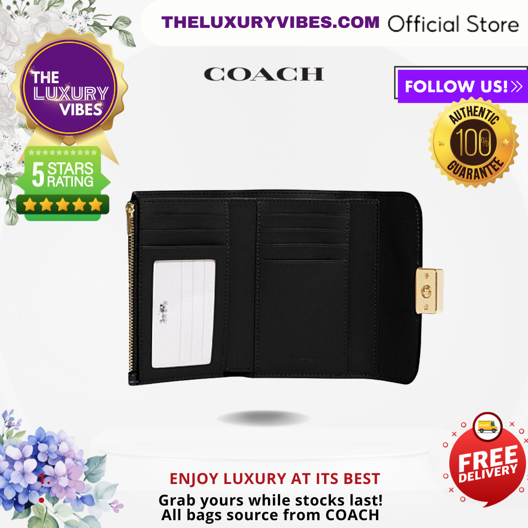 COACH Medium Grace Wallet in Black CC059