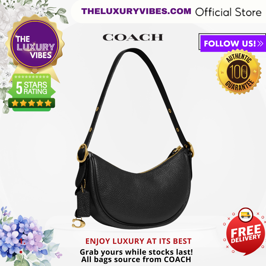 COACH Luna Shoulder Bag in Black CC439