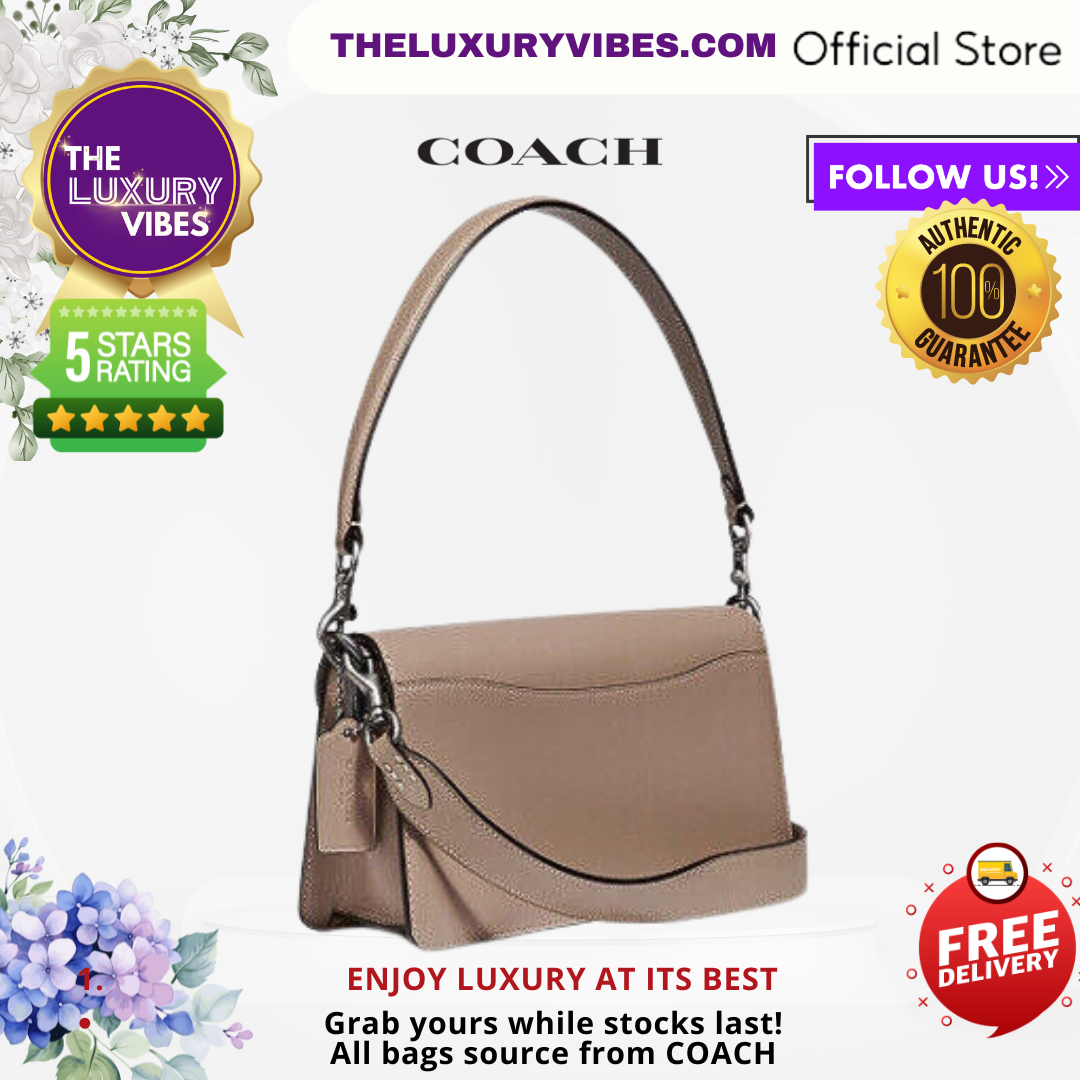 COACH Tabby Shoulder Bag 26 Khaki Taupe 73995