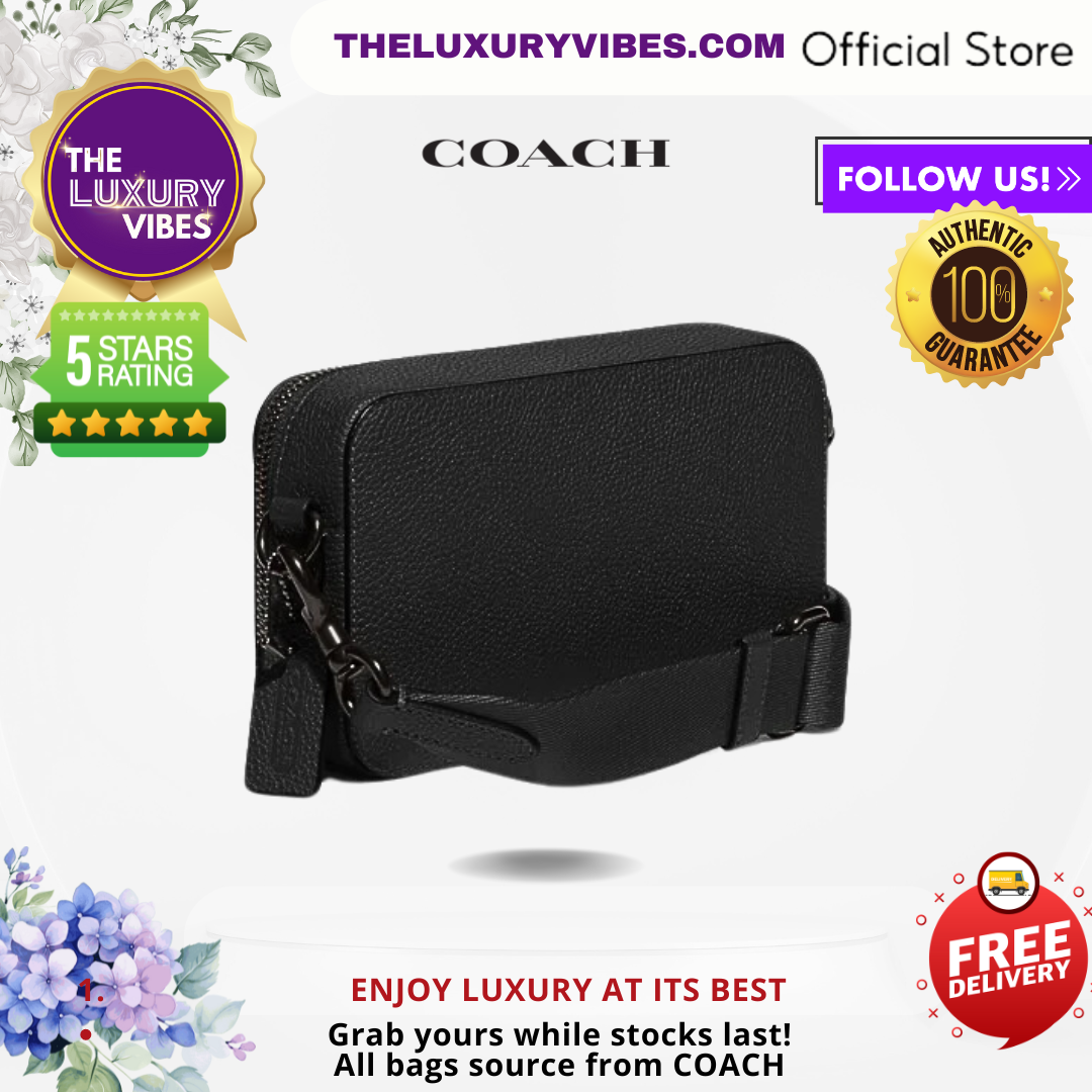 COACH Charter Slim Crossbody in Black CC070