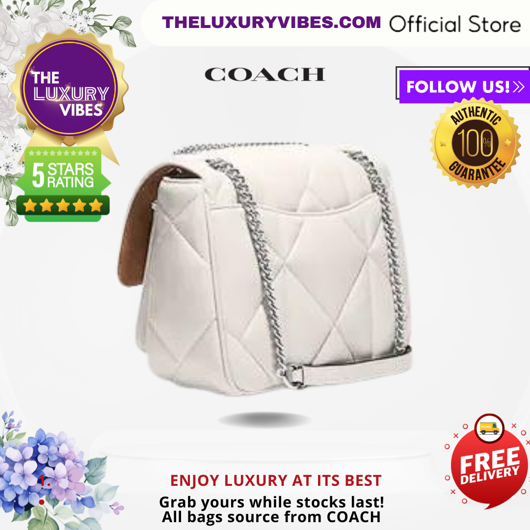 COACH Klare Crossbody 25 with Puffy Diamond White CJ611