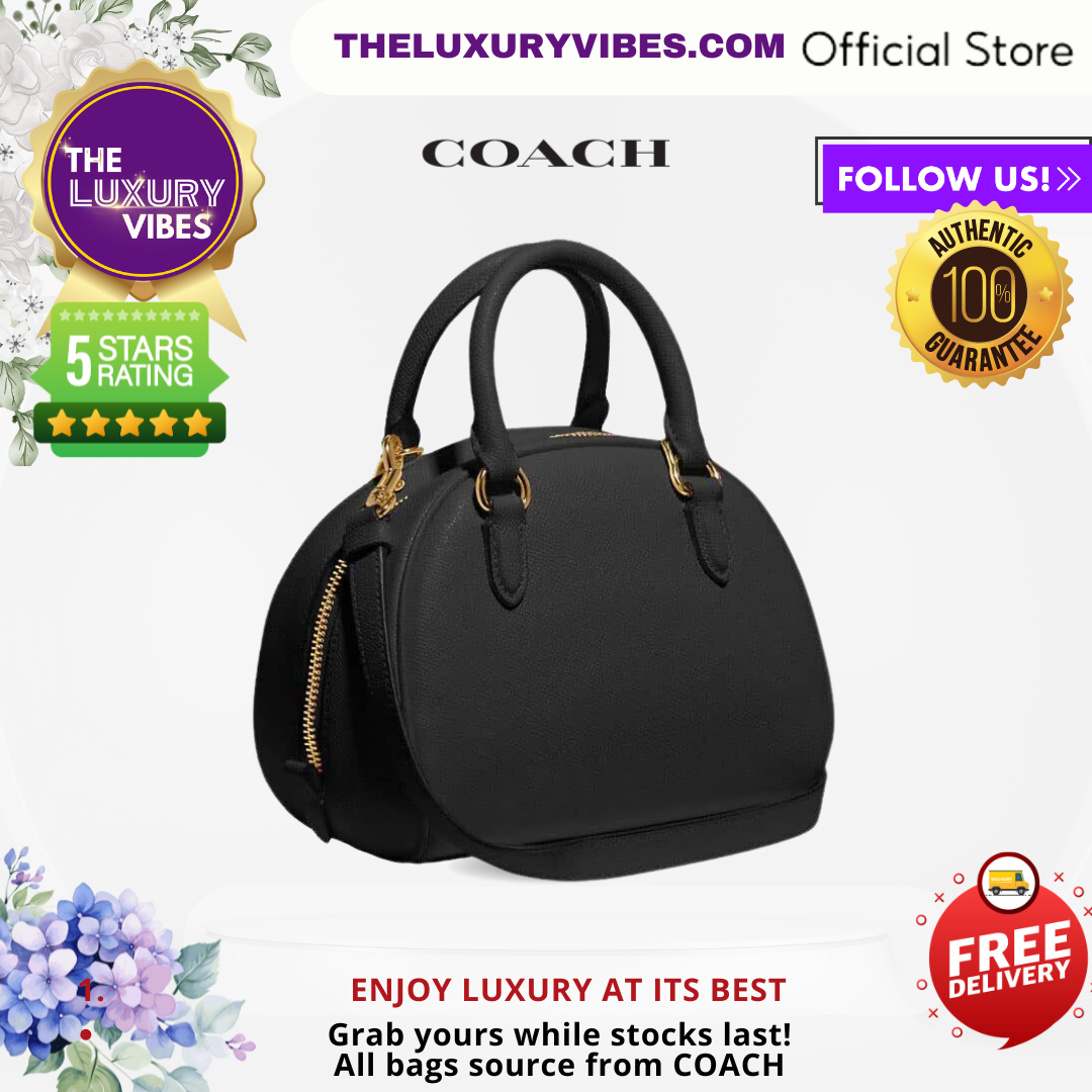 COACH Sydney Satchel in Black CA202